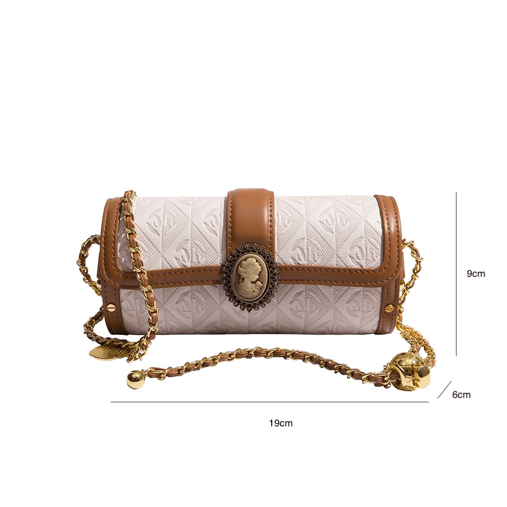 Elegant Round Flap Crossbody Chain Bag