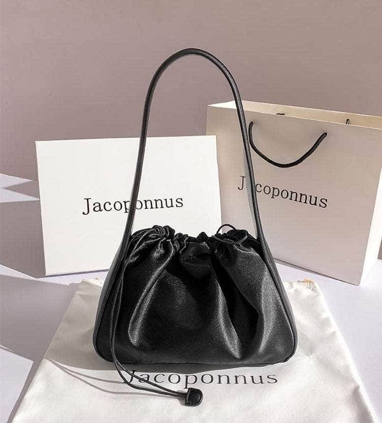 Elegant Satin Mini Top Handle Bag