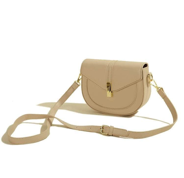 Elegant Semi-Circular Women's Crossbody Purse