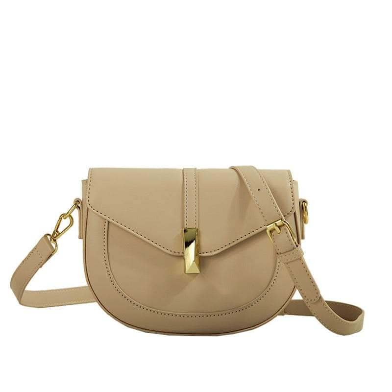 Elegant Semi-Circular Women's Crossbody Purse