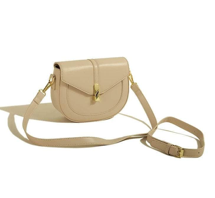 Elegant Semi-Circular Women's Crossbody Purse