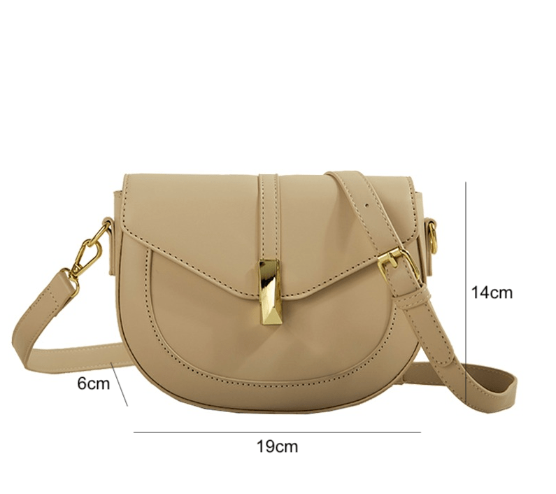 Elegant Semi-Circular Women's Crossbody Purse