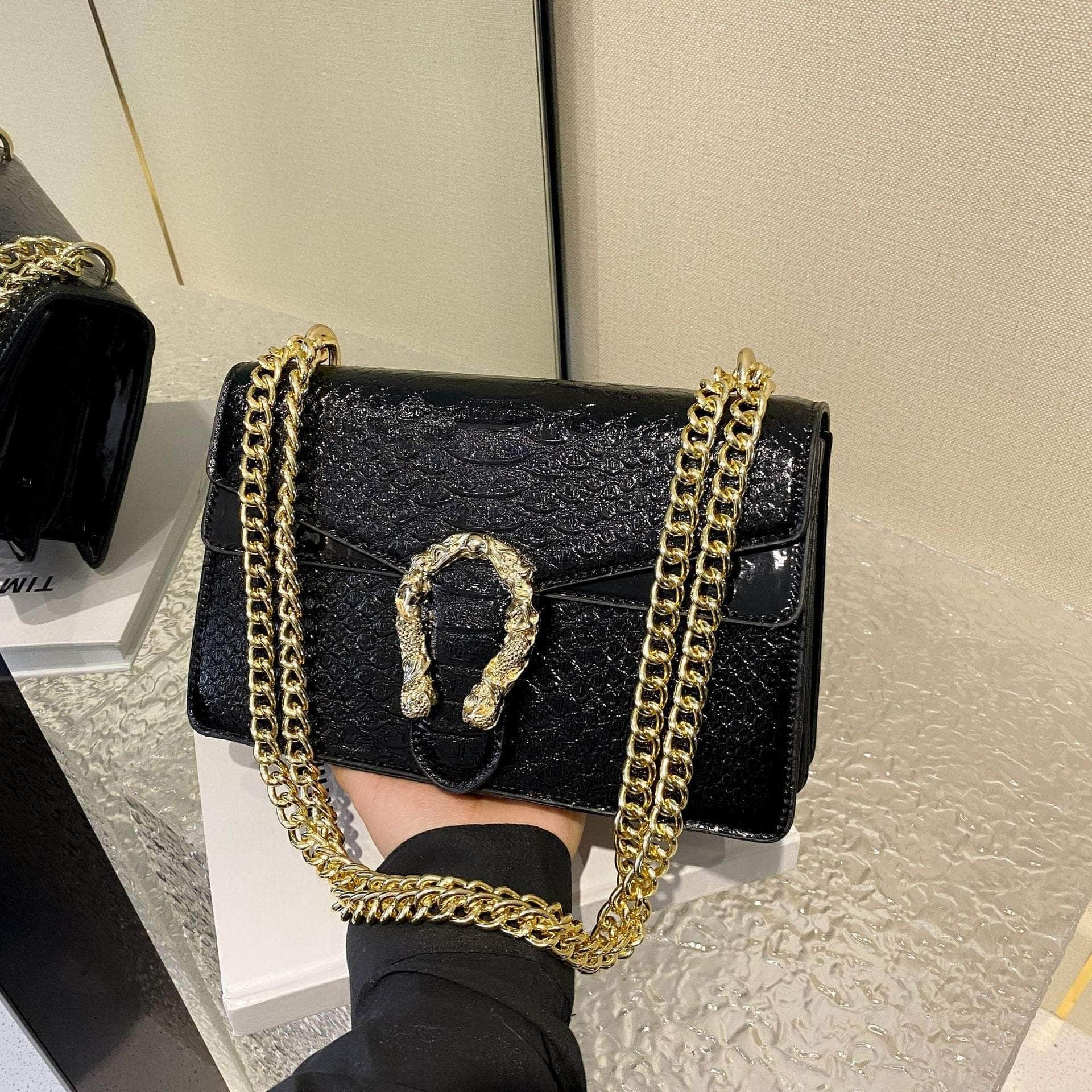 Elegant Shoulder Women Bag Black