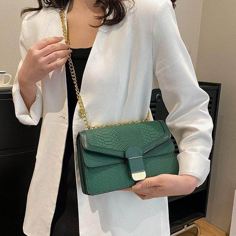 Elegant Small Square Leather Bag