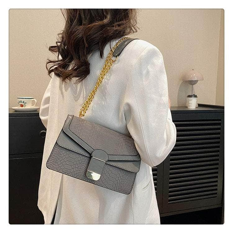 Elegant Small Square Leather Bag