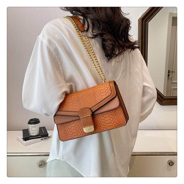 Elegant Small Square Leather Bag