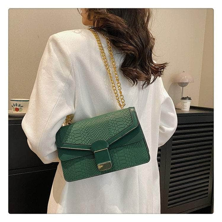 Elegant Small Square Leather Bag