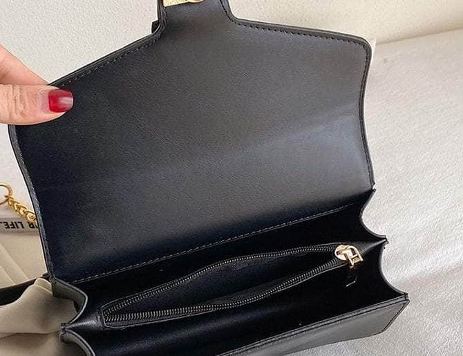 Elegant Small Square Leather Bag