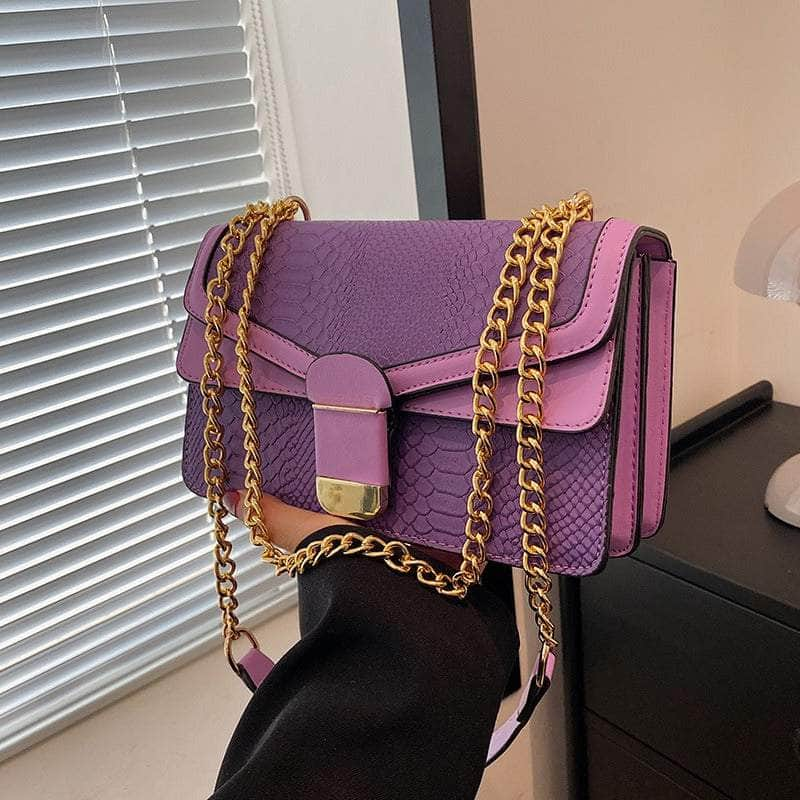 Elegant Small Square Leather Bag