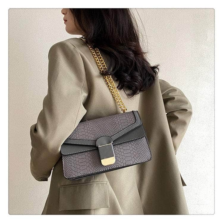 Elegant Small Square Leather Bag