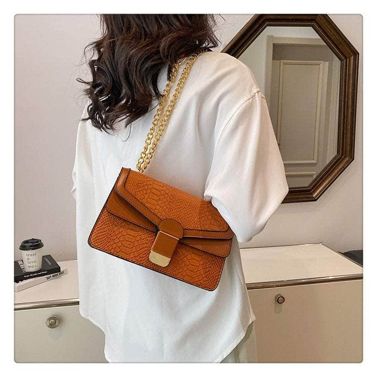 Elegant Small Square Leather Bag