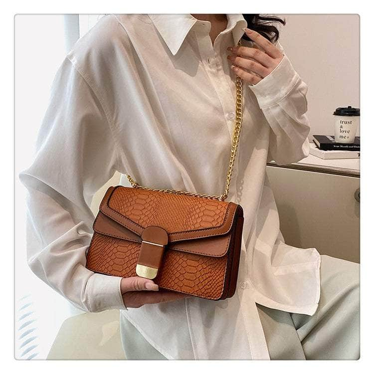 Elegant Small Square Leather Bag