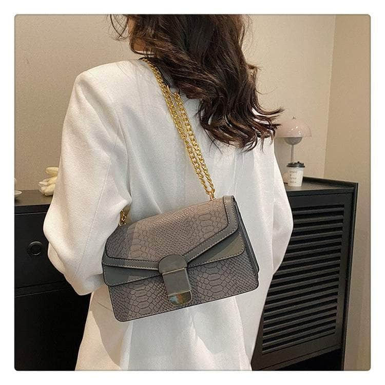 Elegant Small Square Leather Bag