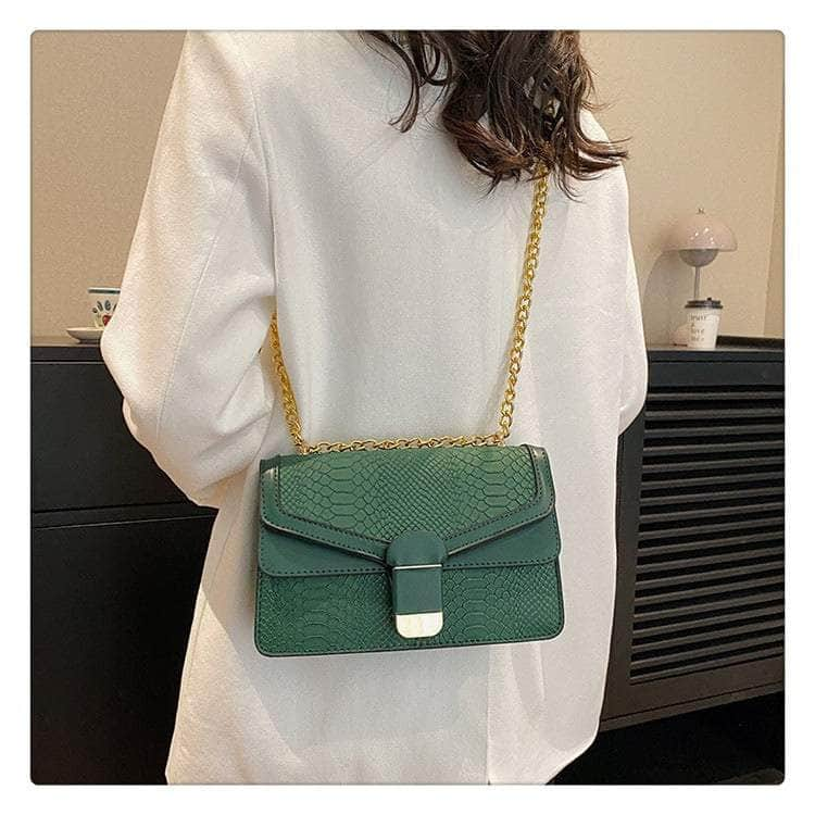 Elegant Small Square Leather Bag