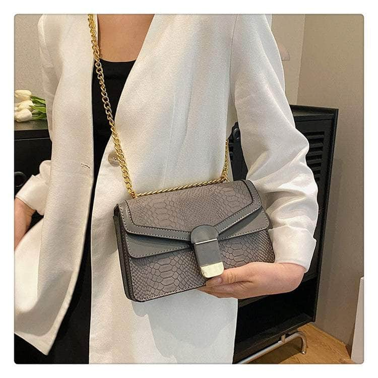 Elegant Small Square Leather Bag