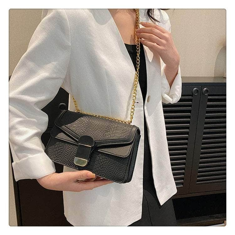 Elegant Small Square Leather Bag