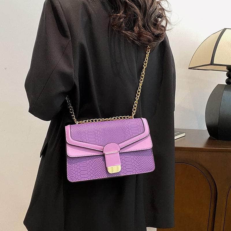 Elegant Small Square Leather Bag