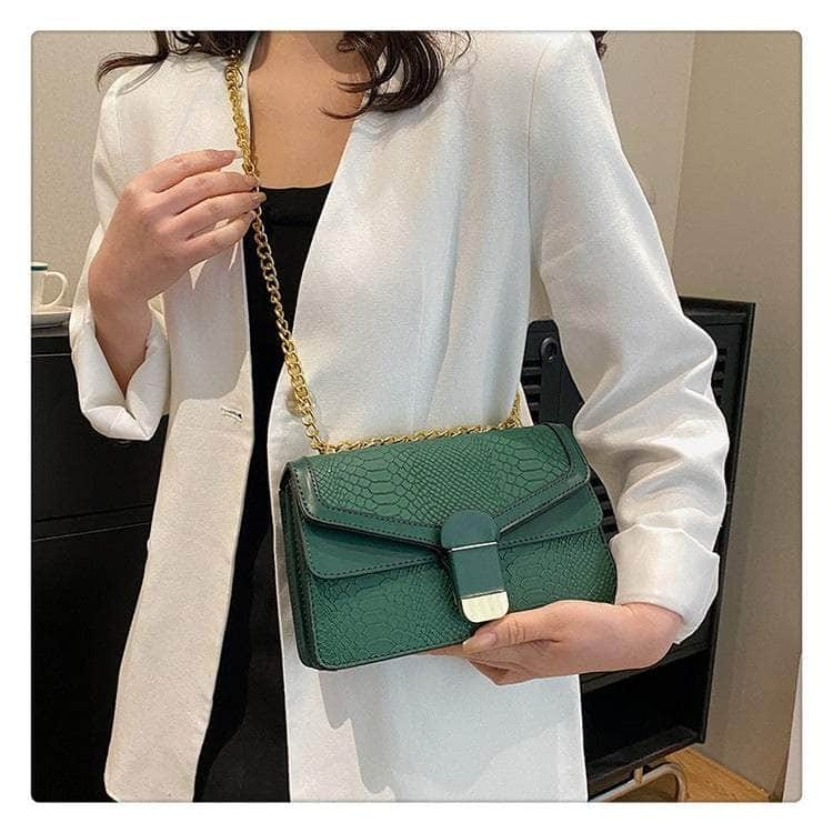 Elegant Small Square Leather Bag