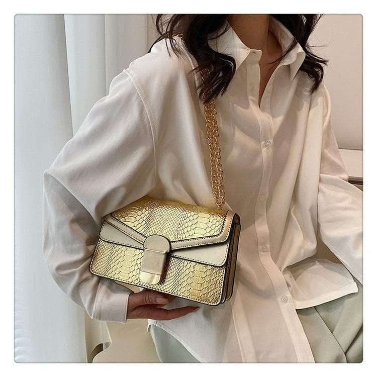 Elegant Small Square Leather Bag