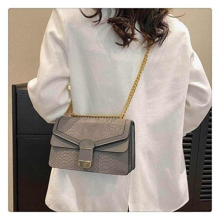 Elegant Small Square Leather Bag