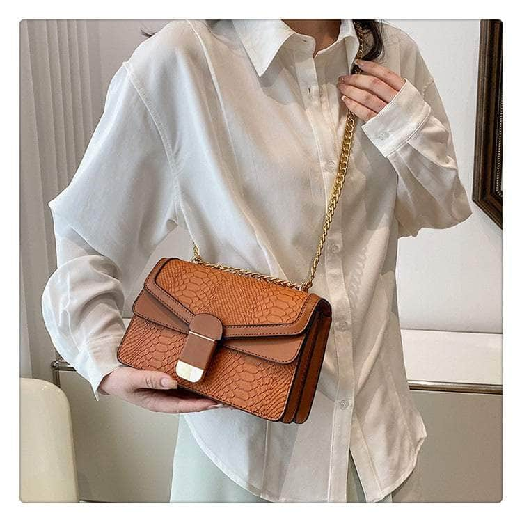 Elegant Small Square Leather Bag