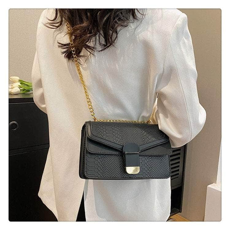 Elegant Small Square Leather Bag