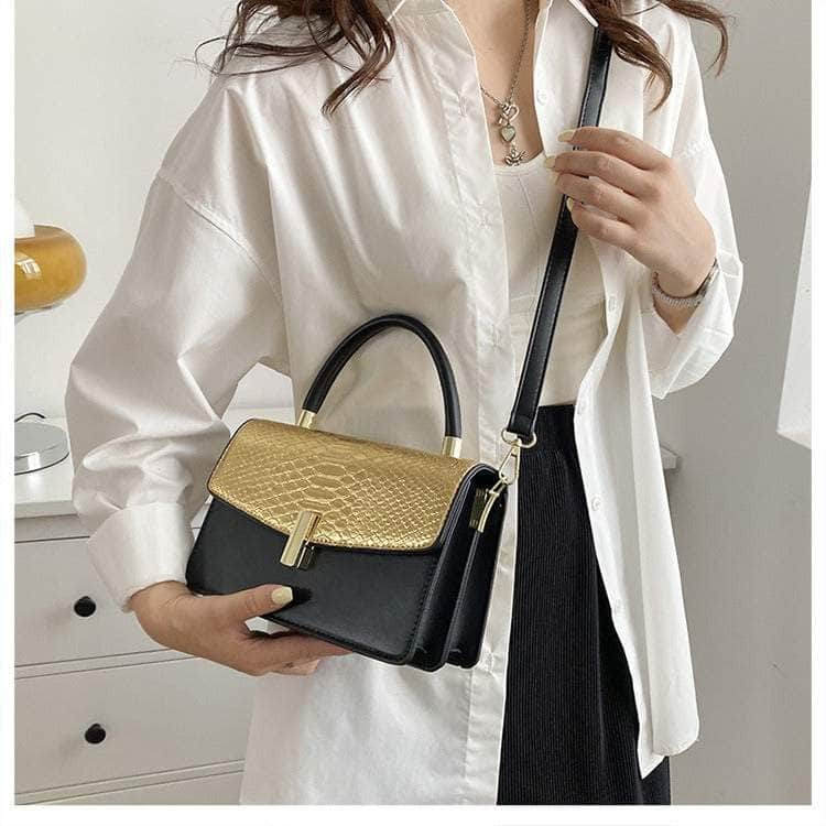 Elegant Snake Skin Handbag