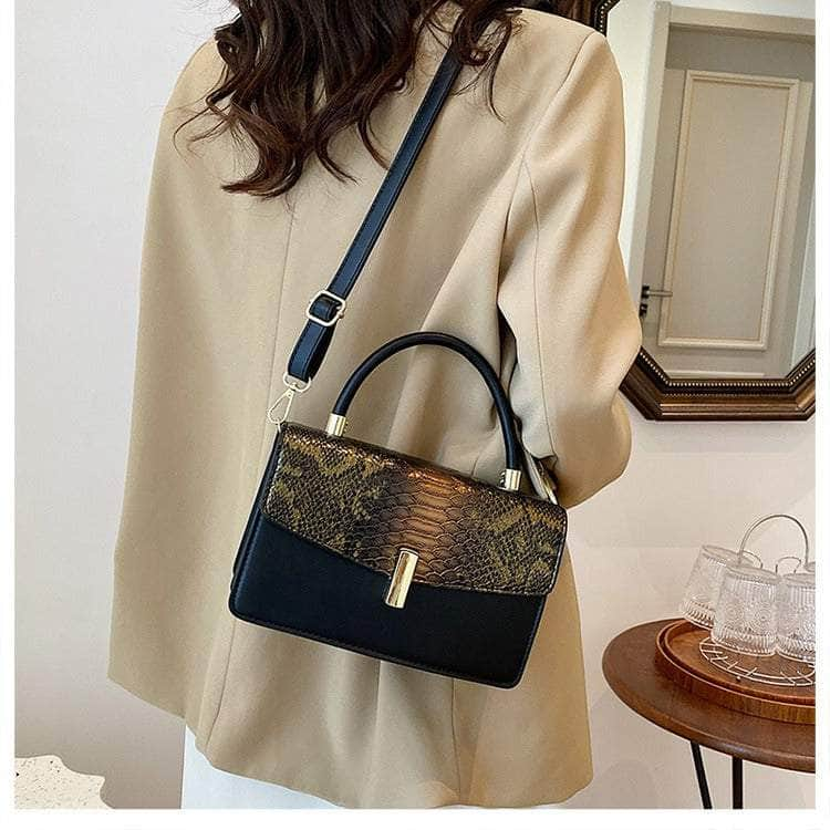 Elegant Snake Skin Handbag