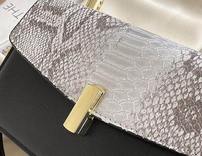 Elegant Snake Skin Handbag