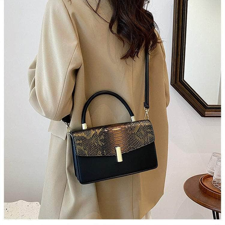 Elegant Snake Skin Handbag