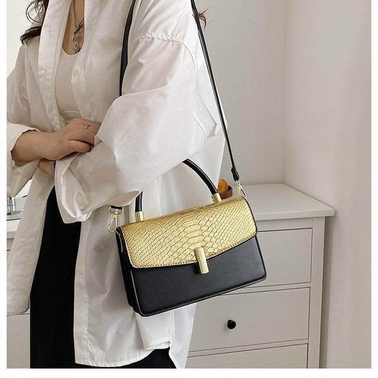 Elegant Snake Skin Handbag