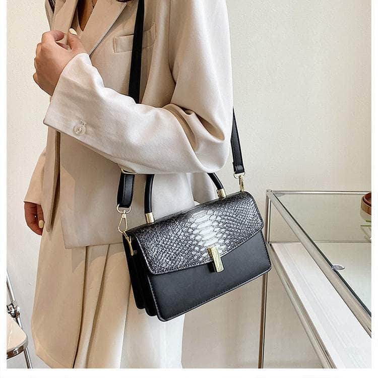 Elegant Snake Skin Handbag