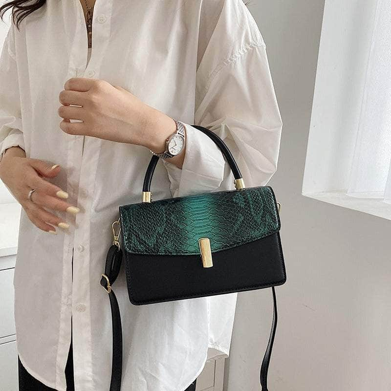 Elegant Snake Skin Handbag