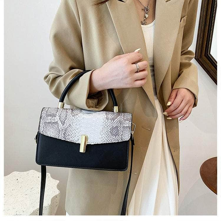 Elegant Snake Skin Handbag