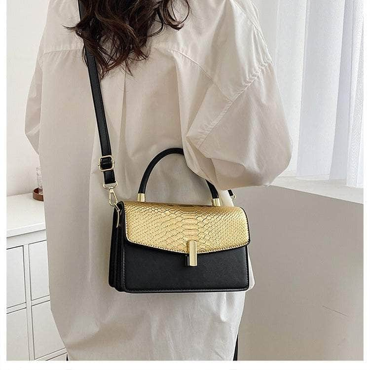 Elegant Snake Skin Handbag