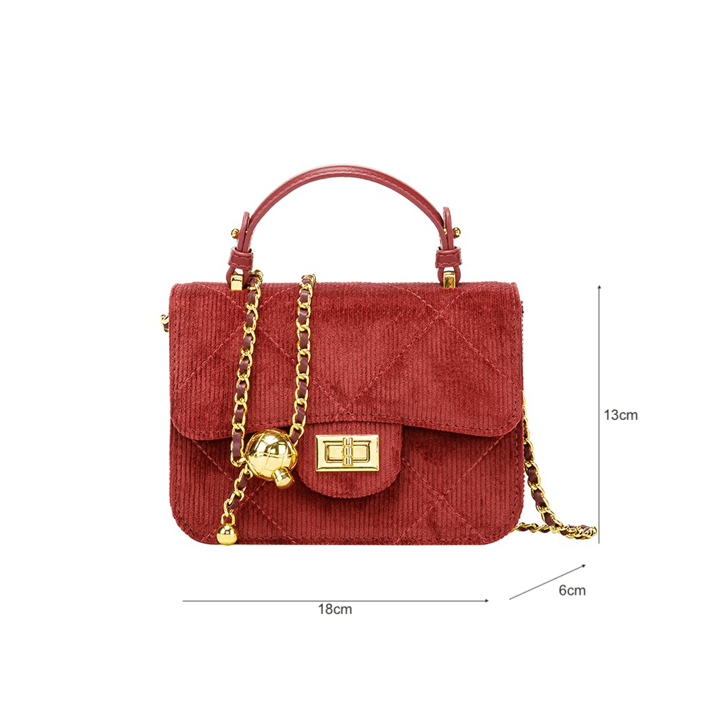 Elegant Square Mini Quilted Flap Bag