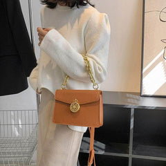 Elegant Square Mini Shoulder Bag with Chain Strap