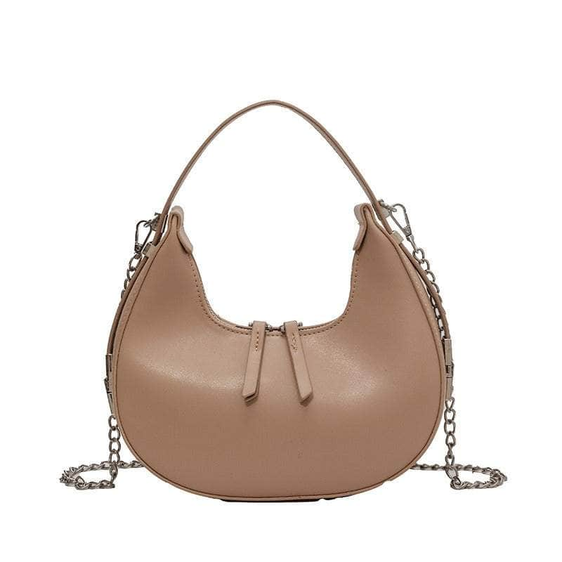 Elegant Underarm Crossbody Crescent Handbag