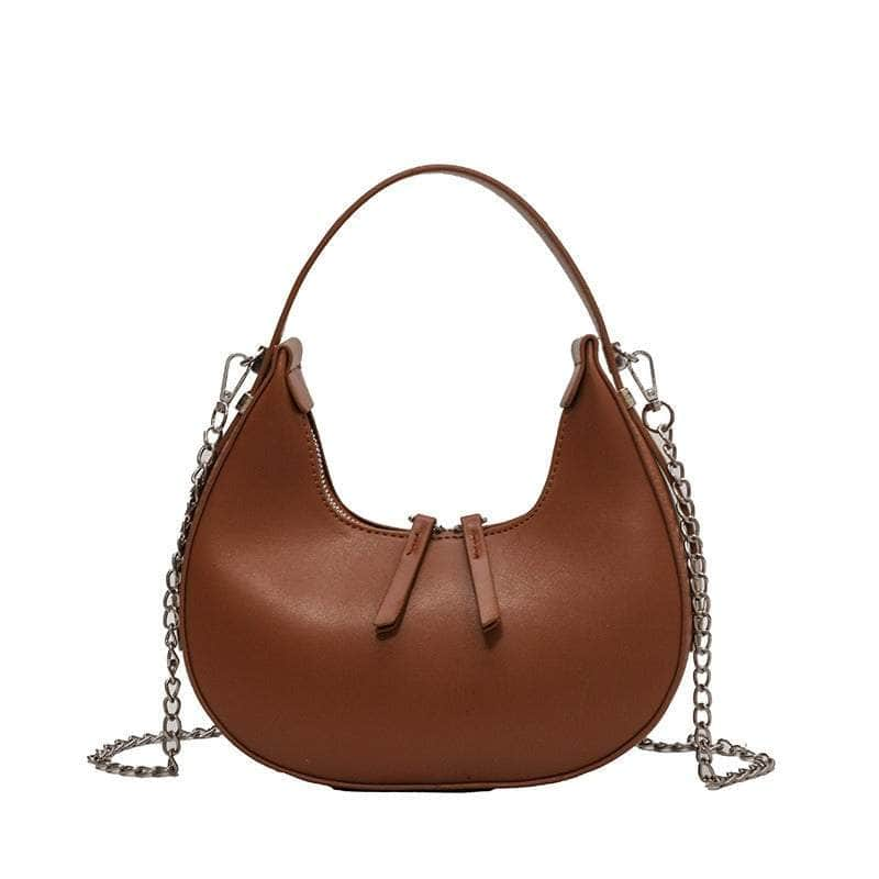 Elegant Underarm Crossbody Crescent Handbag