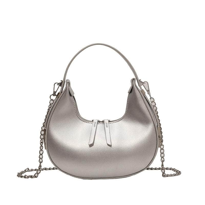 Elegant Underarm Crossbody Crescent Handbag