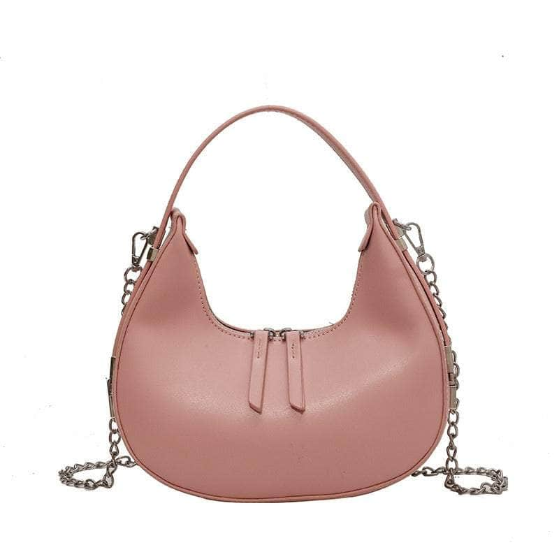 Elegant Underarm Crossbody Crescent Handbag