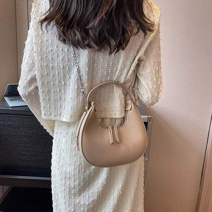 Elegant Underarm Crossbody Crescent Handbag