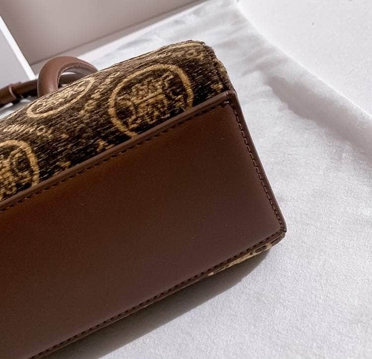 Elegant Unique Printed Top Handle Bag