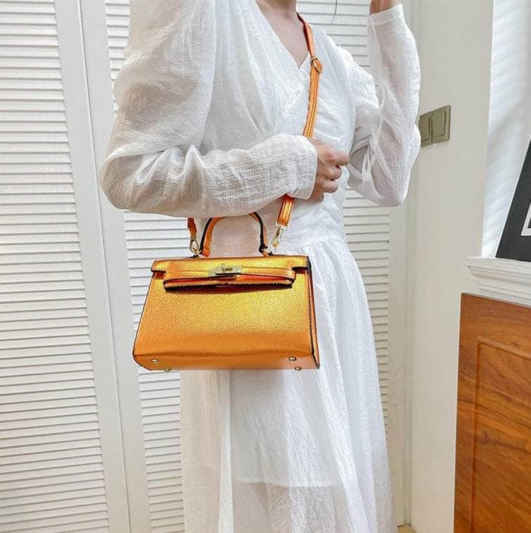 Elegant Vegan Leather Crossbody Shoulder Handbag