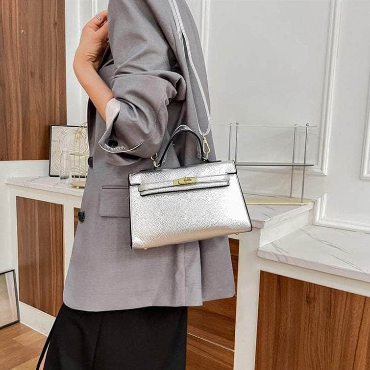 Elegant Vegan Leather Crossbody Shoulder Handbag