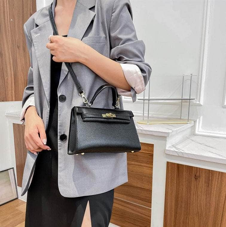 Elegant Vegan Leather Crossbody Shoulder Handbag