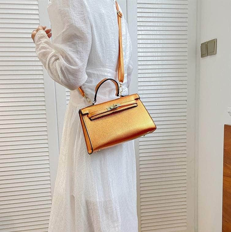 Elegant Vegan Leather Crossbody Shoulder Handbag