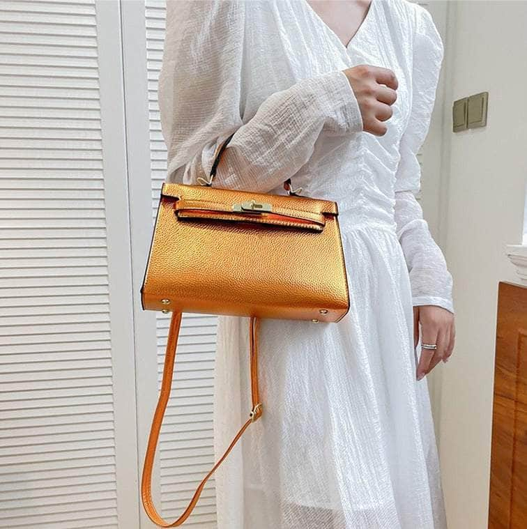 Elegant Vegan Leather Crossbody Shoulder Handbag