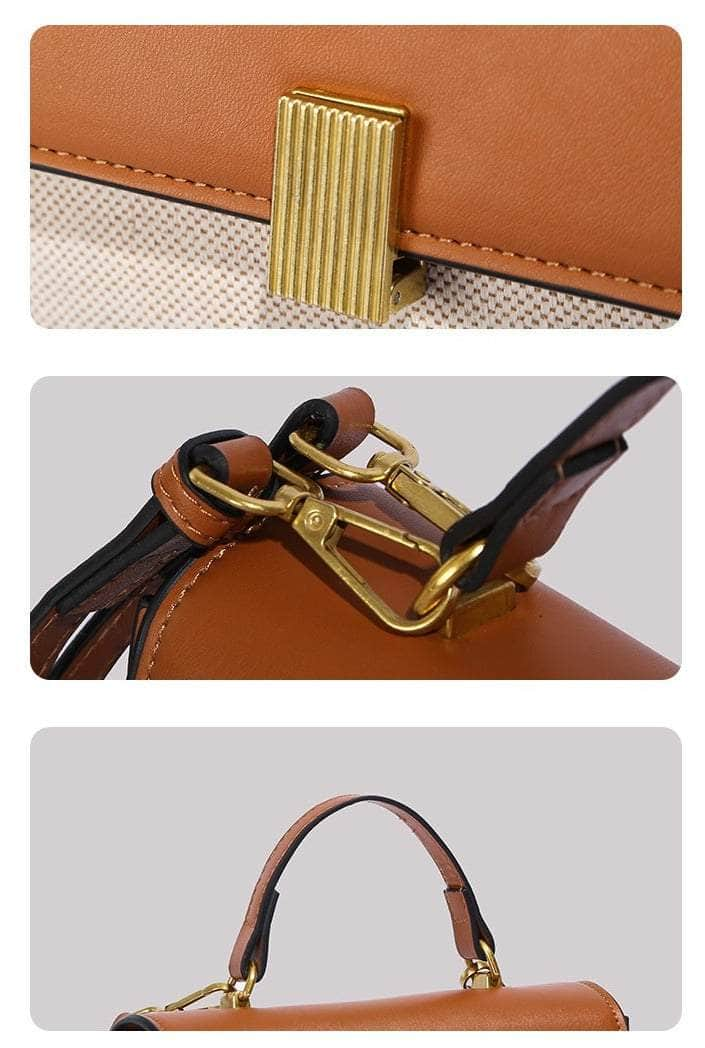 Elegant Vegan Leather Shoulder Handbag