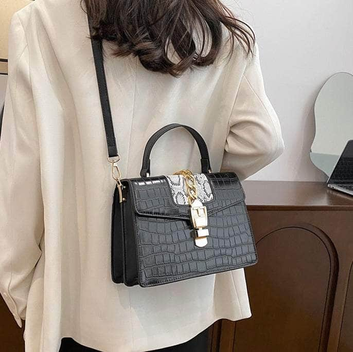 Elegant Vegan Leather Shoulder Handbag